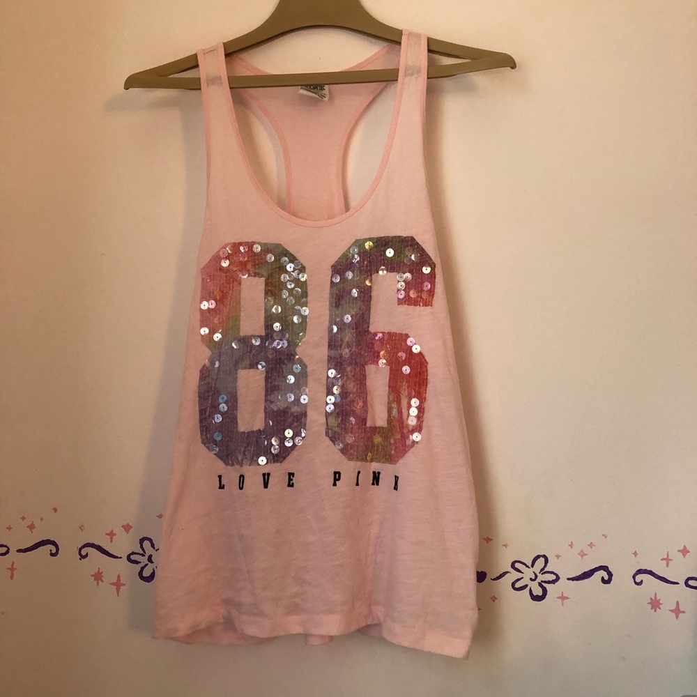 Victoria Secret Pink Razorback Tank Top